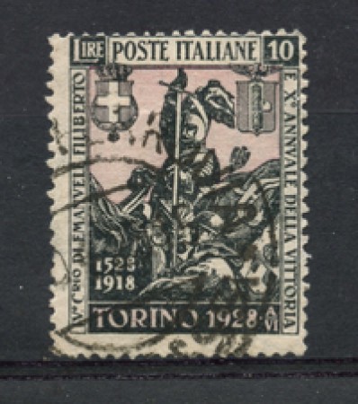 1928 - LOTTO/24622 - REGNO - 10 LIRE EMANUELE FILIBERTO - USATO