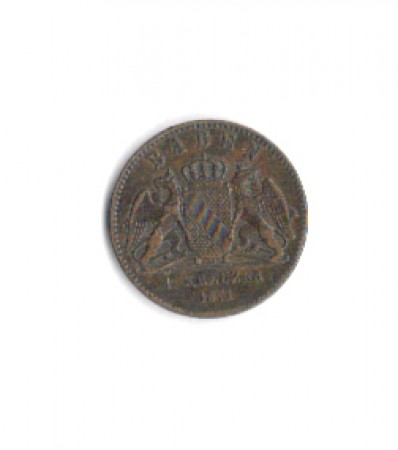 1871 - LOTTO/MGBAD1871 - GERMANIA BADEN - 1 KREUZER