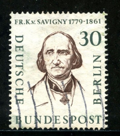 1957/59 - BERLINO - 30p. SAVIGNY - USATO - LOTTO/29234