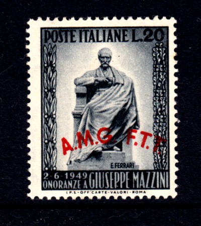 1949 - LOTTO/13071 - TRIESTE A - 20 LIRE GIUSEPPE MAZZINI - NUOVO