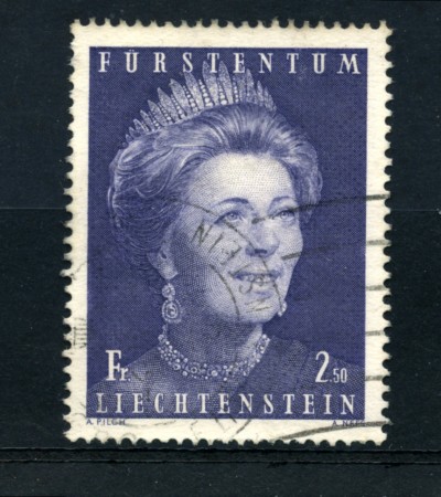 1971 - LOTTO/16645 - LIECHTENSTEIN - 2,50 Fr. GEORGINA - USATO