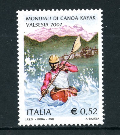 2002 - REPUBBLICA - CAMPIONATI DI CANOA - NUOVO - LOTTO/25606