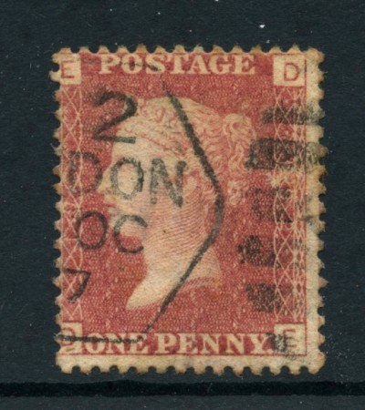 1858/64 - GRAN BRETAGNA - 1P. ROSSO  - USATO - LOTTO/27808