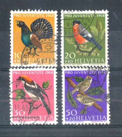 1968 - LOTTO/SVI827CPU - SVIZZERA - PRO JUVENTUTE 4v. - USATI