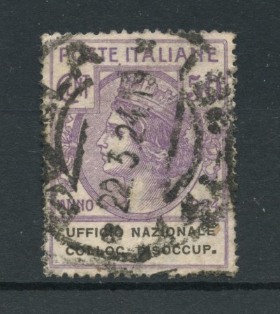 1924 - LOTTO/3192 - REGNO - 50c. COLL. DISOCCUPATI - USATO