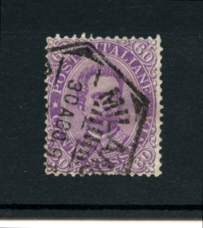 1889 - LOTTO/11483 - REGNO - 60c. VIOLETTO VITT.EMANUELE II° - USATO