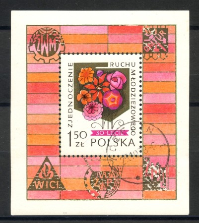 1978 - POLONIA - MOVIMENTO GIOVANILE - FOGLIETTO USATO - LOTTO/36036