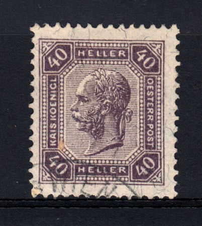 1905 - LOTTO/14222 - AUSTRIA - 40h. VIOLETTO - USATO