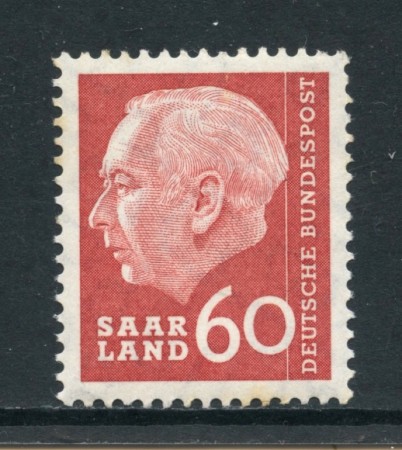 1957 - GERMANIA SARRE - 60 F. HEUSS - NUOVO - LOTTO/28272