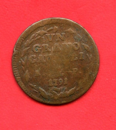 1791 - REGNO DI NAPOLI - LOTTO/M42497 - GRANO DA 12 CAVALLI FERDINANDO IV°