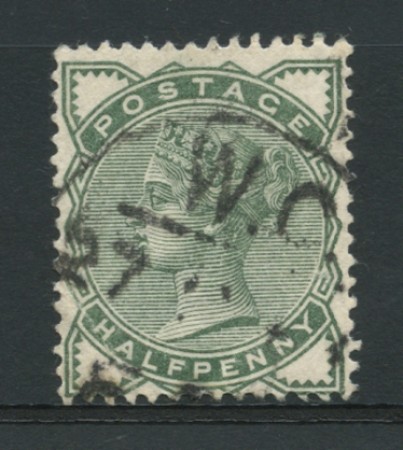 1880 - LOTTO/12296 - GRAN BRETAGNA - 1/2p. VERDE  - USATO
