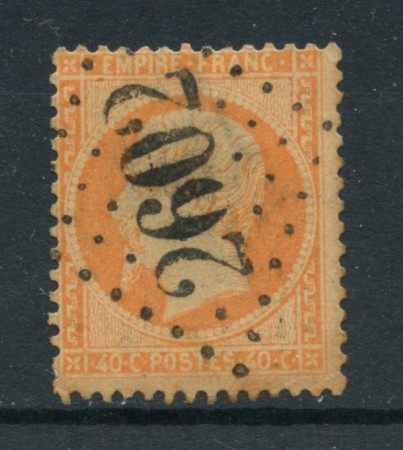 19862 - LOTTO/18646 - FRANCIA - 40 c. ARANCIO NAPOLEONE - USATO