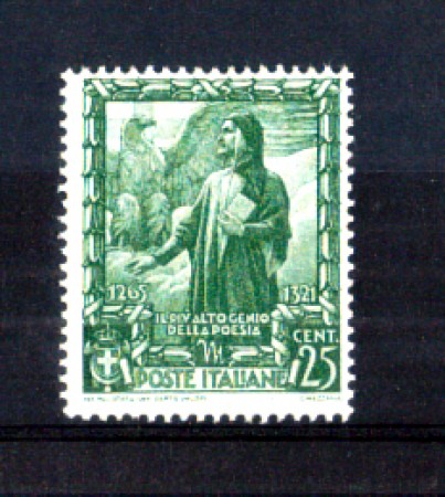 1938 - LOTTO/11289 - REGNO - 25c. PROCLAMAZIONE IMPERO - NUOVO