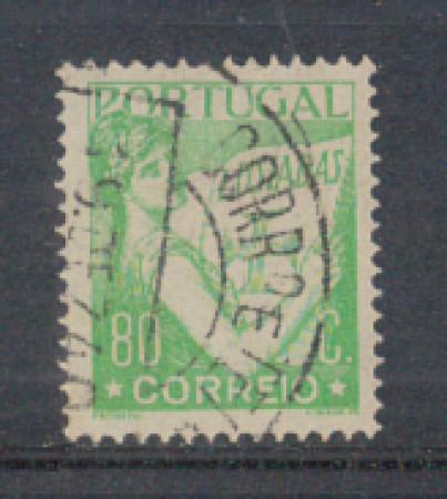 1931 - LOTTO/9688QU - PORTOGALLO - 80c. VERDE VIVO - USATO