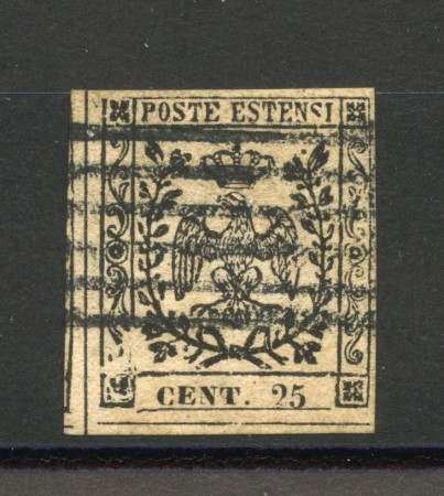 1852 - DUCATO DI MODENA - LOTTO/40212 - 25 cent. CAMOSCIO CHIARO - USATO