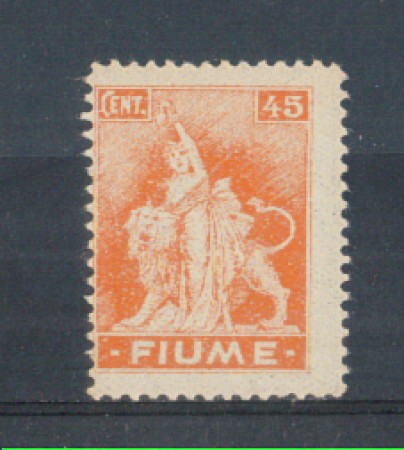 1919 - LOTTO/FIU41N - FIUME - 45c. ARANCIO NUOVO