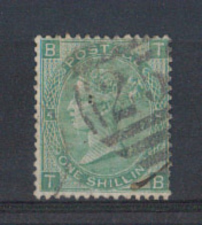 1867 - LOTTO/3536 - GRAN BRETAGNA - 1 SCELLINO VERDE - TAV. 4