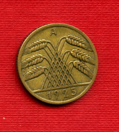1925A - LOTTO/M23256 - GERMANIA - 10 REICHSPFENNIG REP. WEIMAR