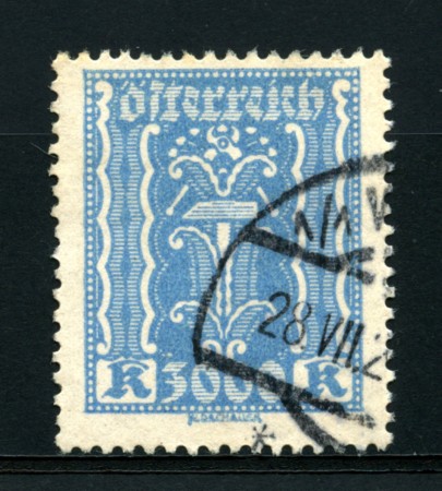 1923/24 - LOTTO/14255 - AUSTRIA - 3000 Kr. AZZURRO CHIARO - USATO
