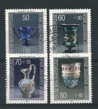 1986 - LOTTO/15715U - BERLINO - BENEFICENZA VETRI ANTICHI 4v. - USATI