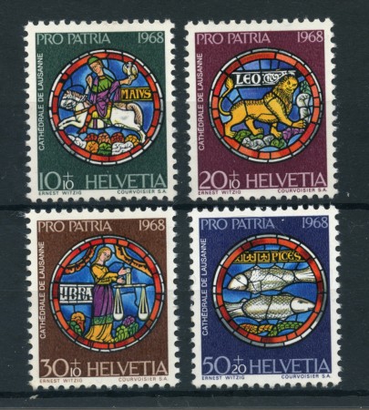 1968 - LOTTO/22338 - SVIZZERA - PRO PATRIA 4v. - NUOVI