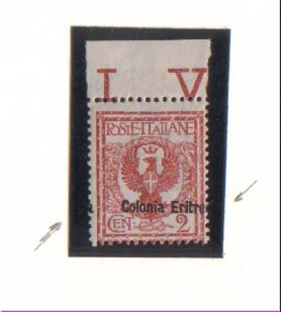 1903 - LOTTO/ERIT20VN  - ERITREA - 2c. VARIETA' DI SOPRASTAMPA