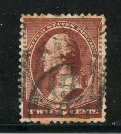 1883 - STATI UNITI - 2 cent. ROSSO BRUNO WASHINGTON USATO - LOTTO/28998B