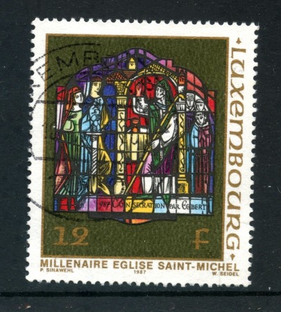 1987 - LUSSEMBURGO - CHIESA DI SAN MICHELE - USATO - LOTTO/29902