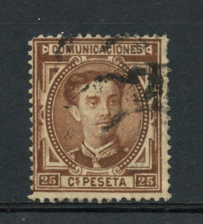 1876 - LOTTO/18671 - SPAGNA - 25c. BRUNO ALFONSO XII° - USATO