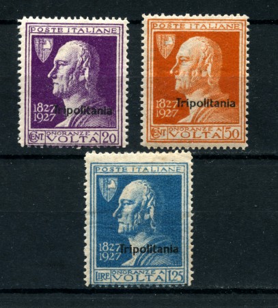 1927 - LOTTO/22412 - TRIPOLITANIA  - A. VOLTA 3v. - NUOVI