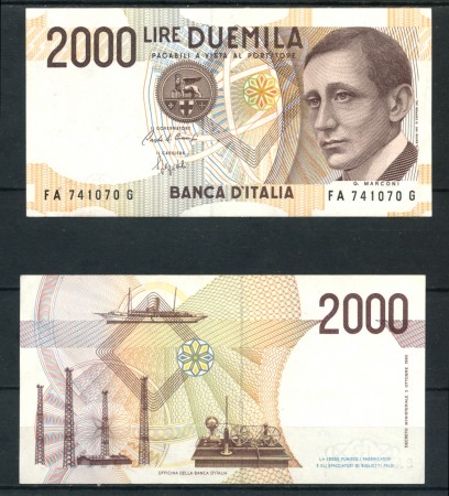 1990 - LOTTO/21498 - REPUBBLICA - 2000 LIRE GUGLIELMO MARCONI