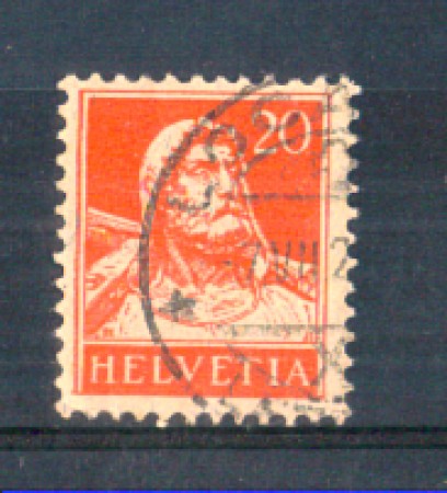 1924/28 - LOTTO/SVI202U - SVIZZERA - 20c. ROSSO ARANCIO GUGLIEMO TELL - USATO