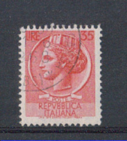 1955 - LOTTO/6272U - REPUBBLICA - 35 L. SIRACUSANA USATO