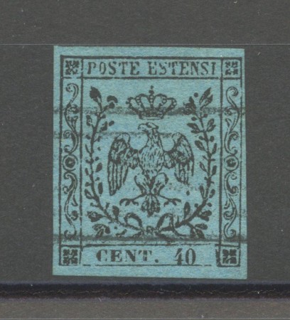 1852 - DUCATO DI MODENA - LOTTO/40213 - 40 cent. CELESTE - USATO