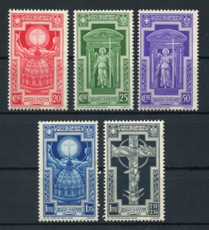 1933 - LOTTO/14370 - REGNO - ANNO SANTO 5v. - NUOVI