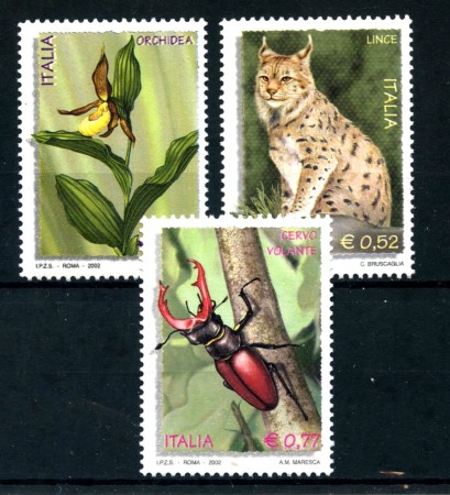 2002 - REPUBBLICA - AMBIENTE E NATURA 3v. - NUOVI - LOTTO/25623