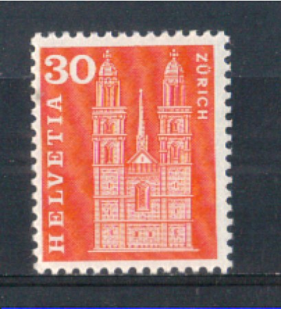 1960 - LOTTO/SVI648N - SVIZZERA - 30c. CATTEDRALE DI ZURIGO - NUOVO