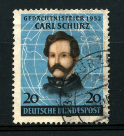1952 - LOTTO/11841 -  GERMANIA FEDERALE - CARL SCHURZ - USATO