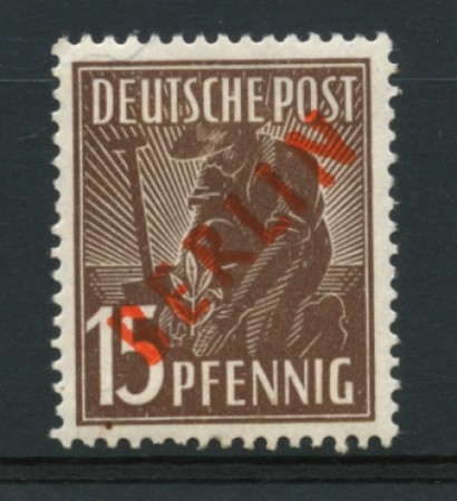 1949 - LOTTO/11933 - BERLINO - 15p. BRUNO SCURO - LING.