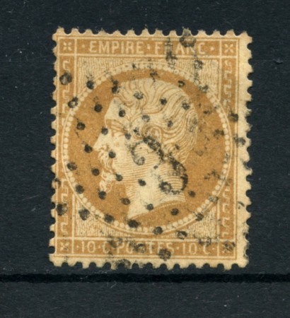 1862 - LOTTO/16682B - FRANCIA - 10cent . BISTRO  NAPOLEONE - USATO