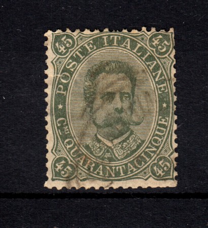 1889 - LOTTO/21979 - REGNO - 45 cent. VERDE OLIVA  - USATO