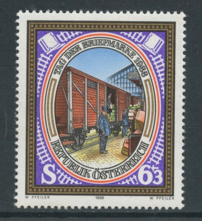 1988 - AUSTRIA - GIORNATA DEL FRANCOBOLLO - NUOVO - LOTTO/28068