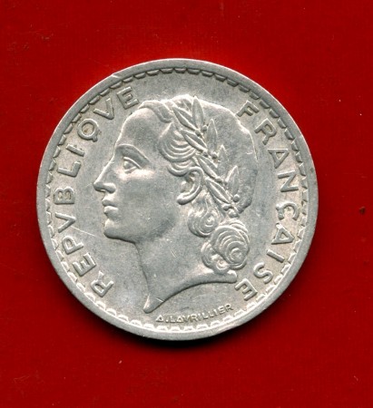 1946 - FRANCIA - 5 FRANCHI ALLUMINIO - LOTTO/M30713