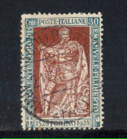 1928 - LOTTO/REG232UA - REGNO - 30c. E. FILIBERTO D.13 - USATO