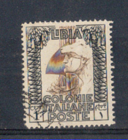 LIBIA - 1924/29 - LOTTO/LIBIT44U - 1c. NERO E BRUNO - USATO