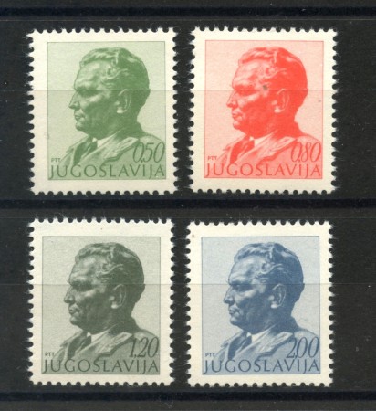 1974 - JUGOSLAVIA - EFFIGIE DI TITO 4v. - NUOVI - LOTTO/35602