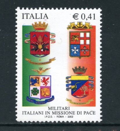 2002 - REPUBBLICA - OMAGGIO AI MILITARI ITALIANI - NUOVO - LOTTO/25607