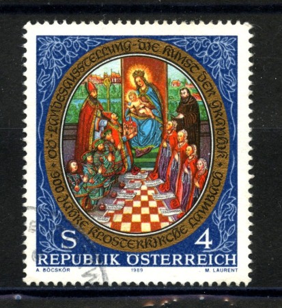 1989 - LOTTO/39581 - AUSTRIA - MONASTERO DI LAMBACH - USATO