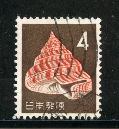 1962/65 - GIAPPONE - 4 y. POSTA ORDINARIA CONCHIGLIA - USATO - LOTTO/29819