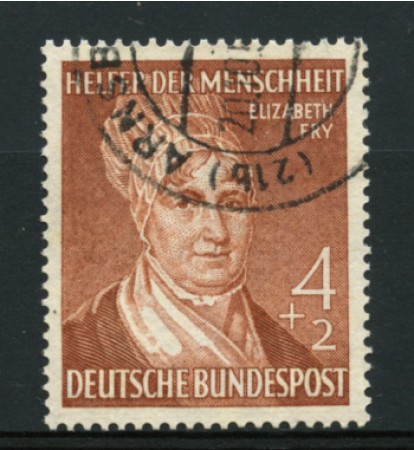 1952 - LOTTO/11834 - GERMANIA FEDERALE - 4+2p. BENEFICENZA - USATO